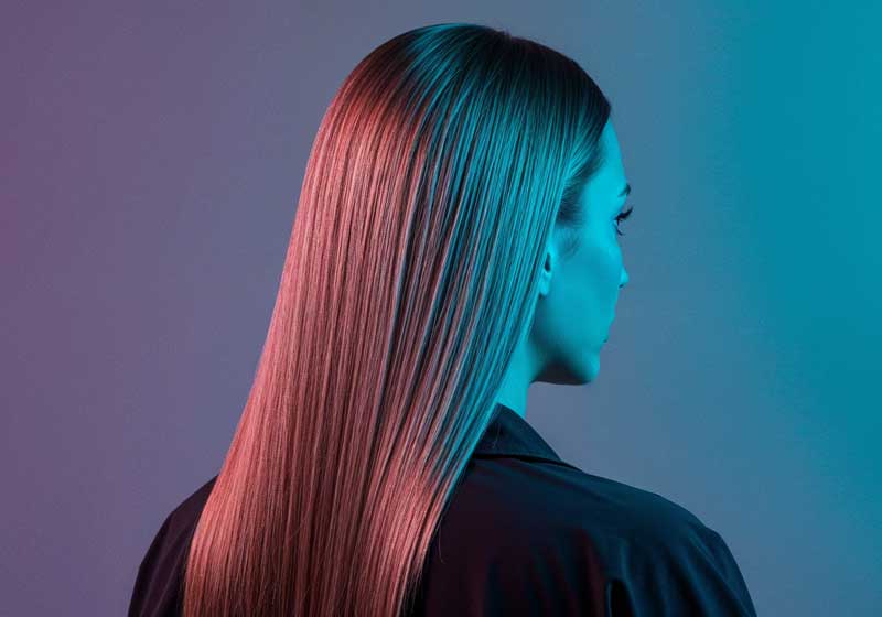 Cabelo liso após escova progressiva